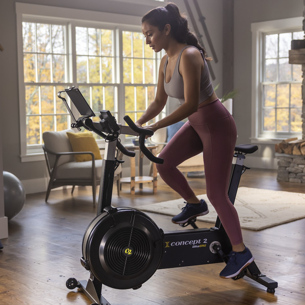 Concept2 BikeErg woman cycling