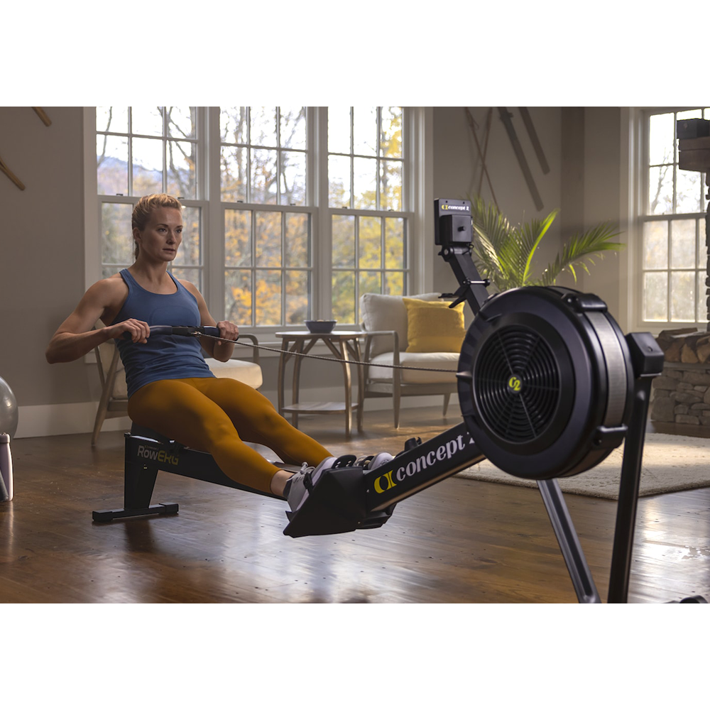 Concept2 RowERG woman using machine