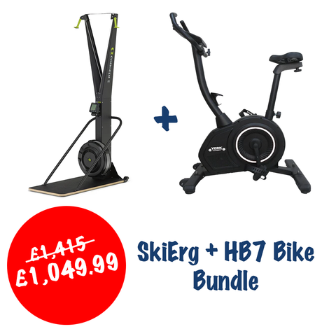 Concept2 SkiErg + York Barbell HB7 Bike Bundle