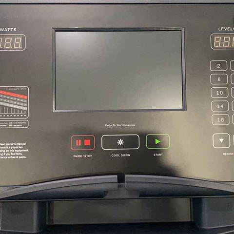 Gym Gear C98s Upright Bike control panel