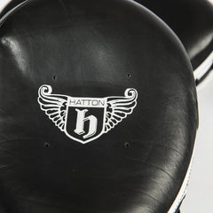 Hatton Boxing AirPro Hook and Jab Pads close on logo