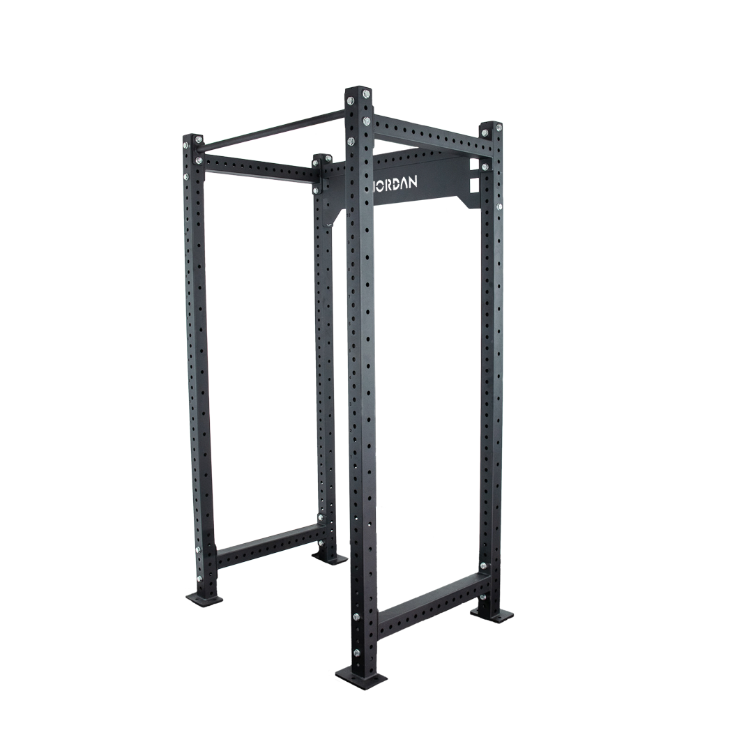 black coated carbon steel fixed power rack from Jordan Fitness