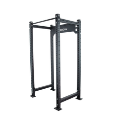 black coated carbon steel fixed power rack from Jordan Fitness