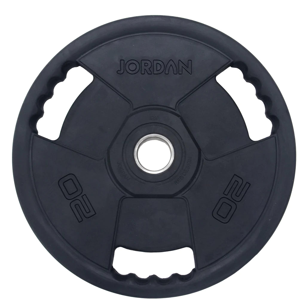 Black Jordan Olympic Rubber Classic Discs 20kg