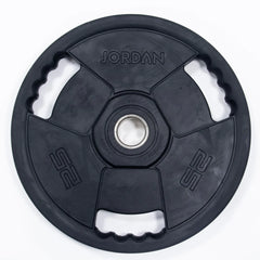 Black Jordan Olympic Rubber Classic Discs 25kg