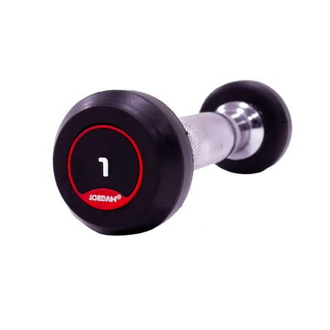 Jordan Rubber Dumbbells red 1kg