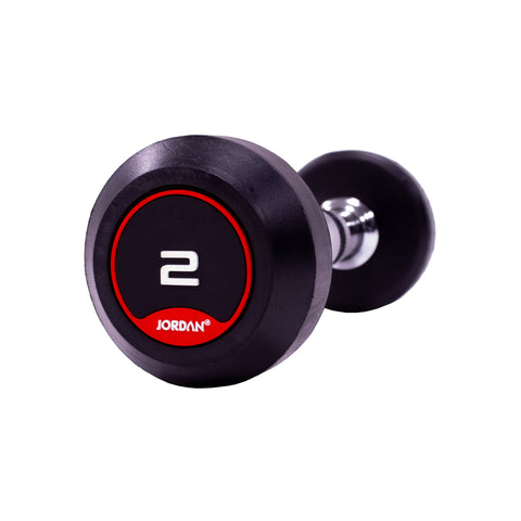 Jordan Rubber Dumbbells red 2kg