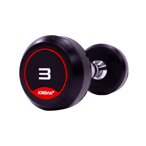 Jordan Rubber Dumbbells red 3kg