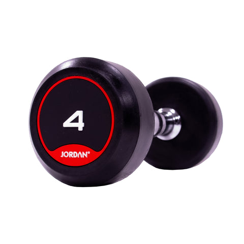 Jordan Rubber Dumbbells red 4kg