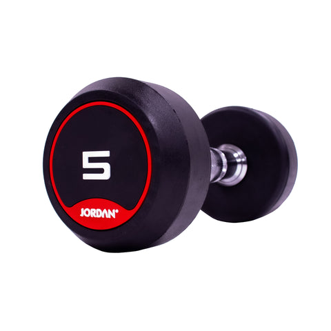 Jordan Rubber Dumbbells red 5kg