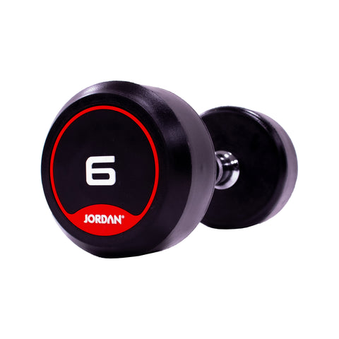 Jordan Rubber Dumbbells red 6kg