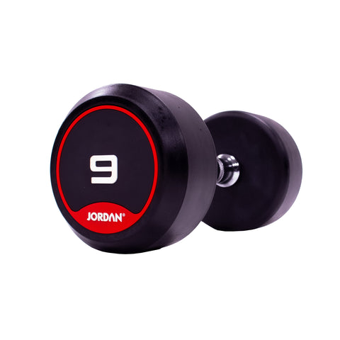 Jordan Rubber Dumbbells red 9kg