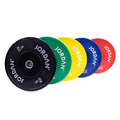 Jordan Fitness Coloured Olympic Rubber Bumper Weight Plates | 5kg-25kg