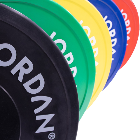 Jordan Fitness Coloured Olympic Rubber Bumper Weight Plates | 5kg-25kg