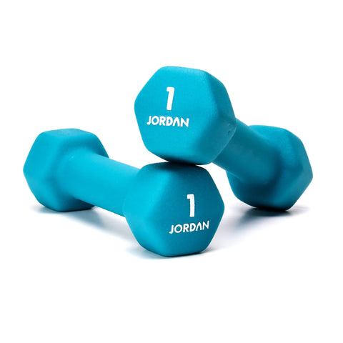 JORDAN Neoprene Studio Hex Dumbbells | 0.5kg - 10kg