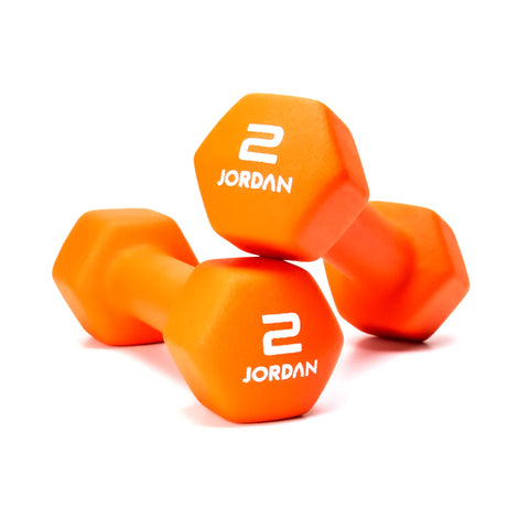 JORDAN Neoprene Studio Hex Dumbbells | 0.5kg - 10kg