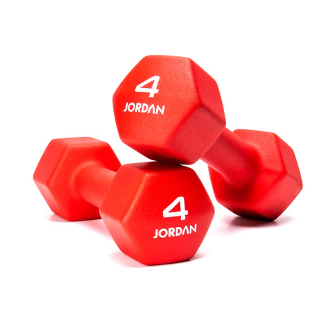 JORDAN Neoprene Studio Hex Dumbbells | 0.5kg - 10kg