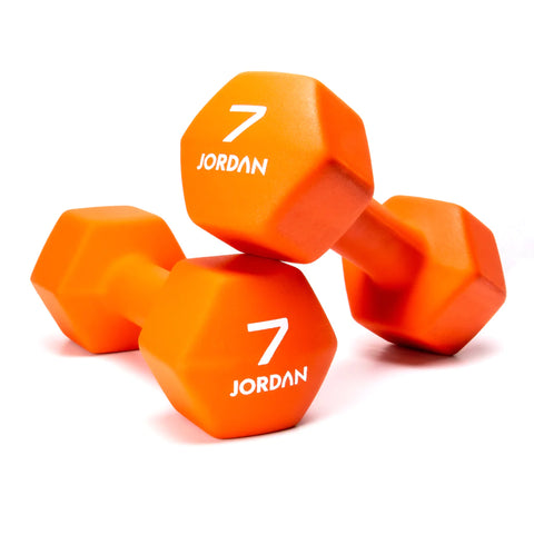 JORDAN Neoprene Studio Hex Dumbbells | 0.5kg - 10kg