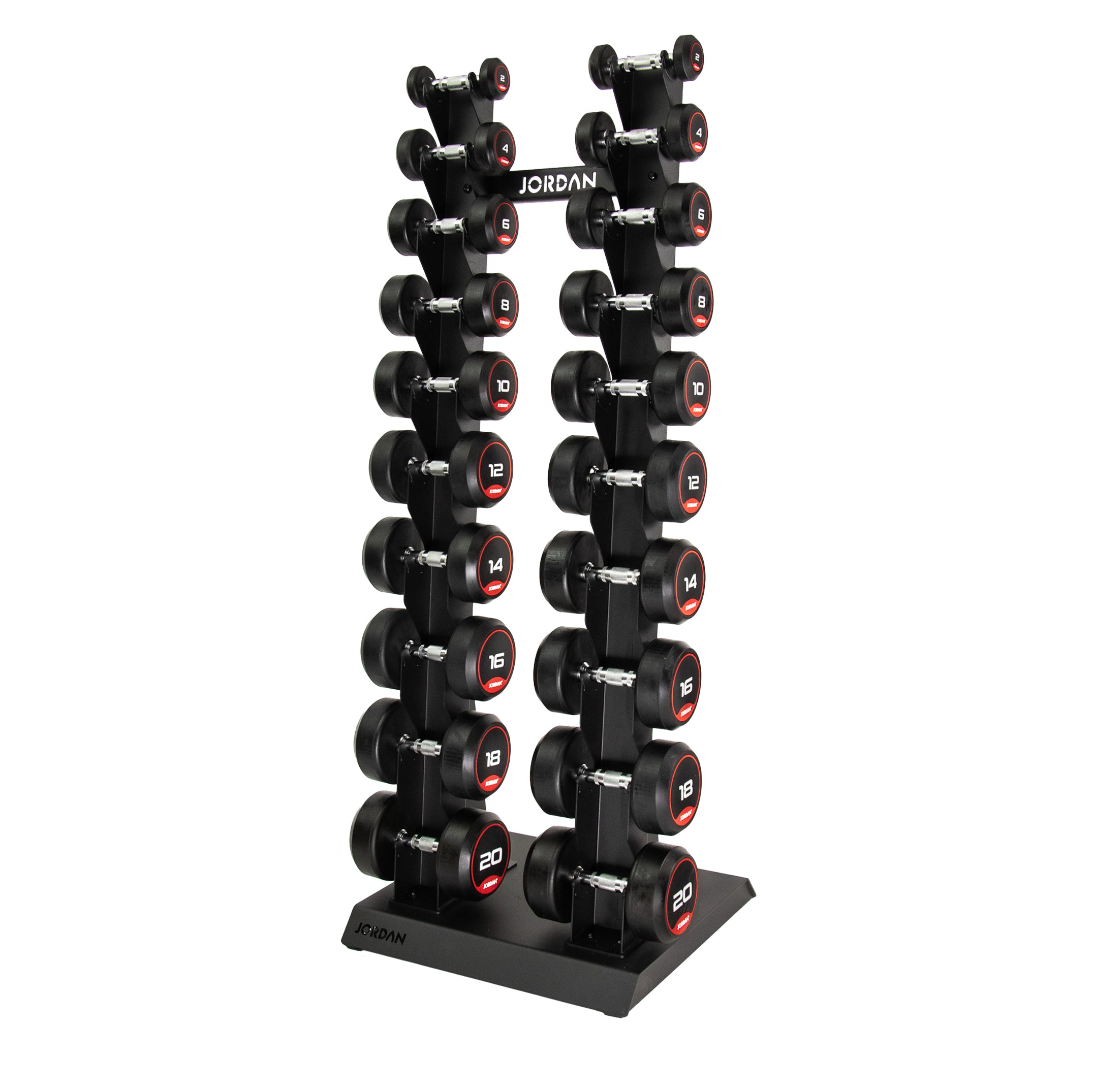 Jordan Rack Retractor Jordan Vertical Dumbbell Storage Rack (S-Series) – Build Your Fitness