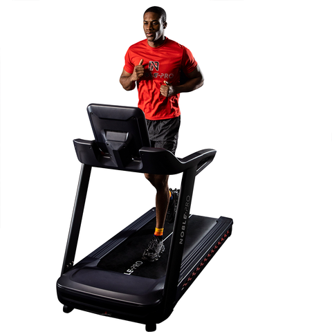 Noble Pro Elite E10i Treadmill Front View of Man Running on Treadmill