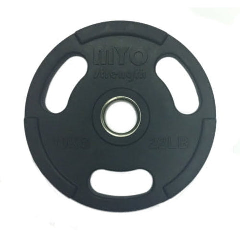 MYO Strength Olympic Rubber Coated Disc | Black | 1.25kg - 25kg