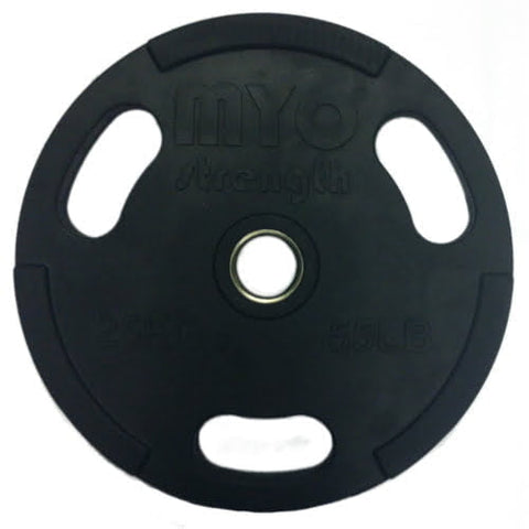 MYO Strength Olympic Rubber Coated Disc | Black | 1.25kg - 25kg