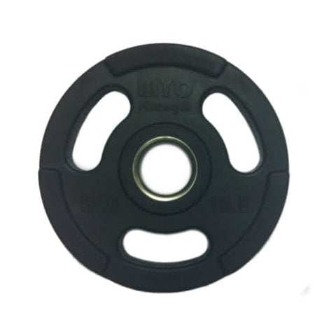 MYO Strength Olympic Rubber Coated Disc | Black | 1.25kg - 25kg