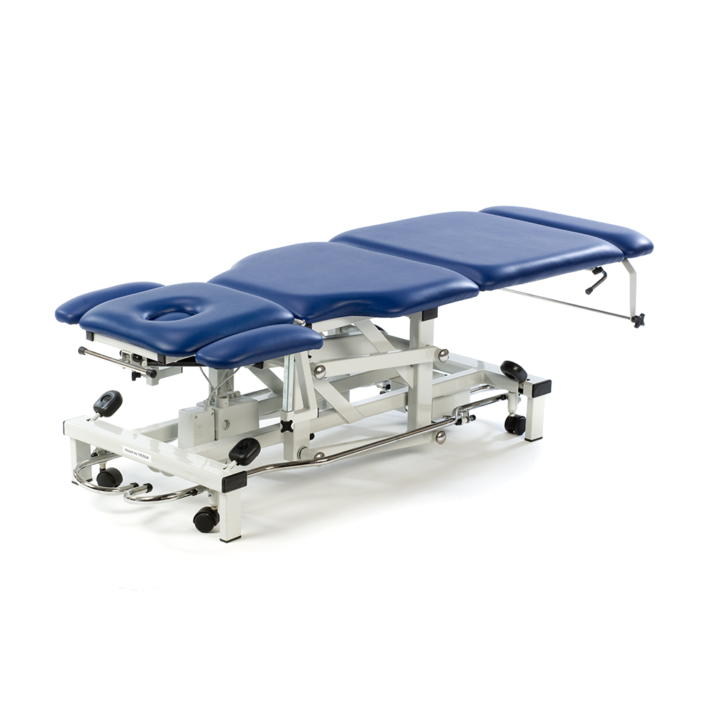 Plinth medical examination couch in blue model 515