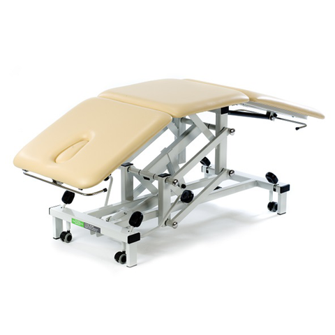 Plinth Medical Therapy Examination counch 3 section head rest and foot rest angled. 