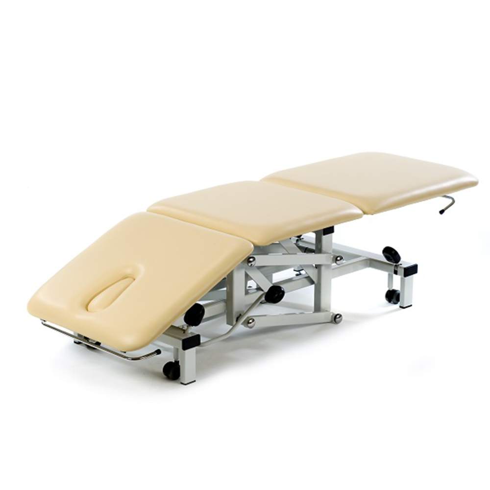 Plinth Medical Therapy Examination counch 3 section head rest angled down