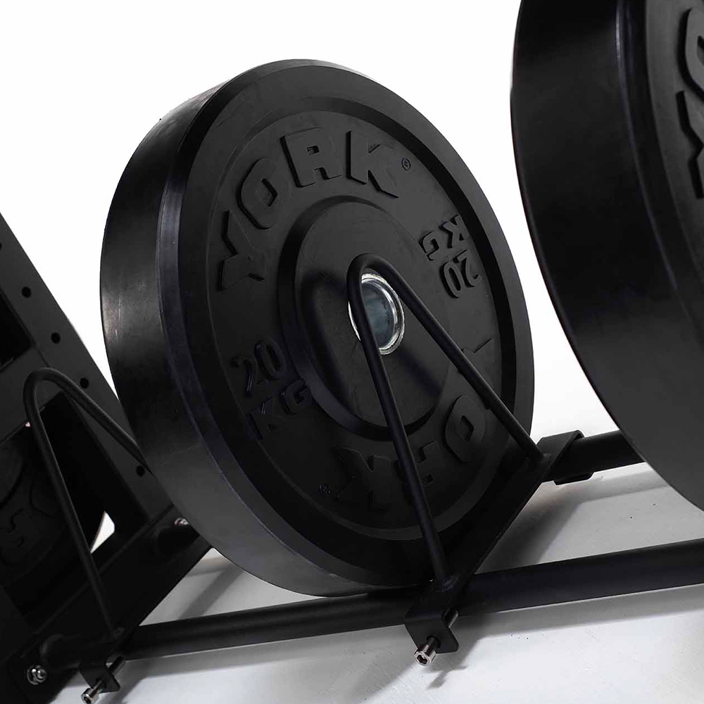 York Barbell 4-Tier Functional Weights & Bar Storage weight plates