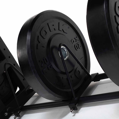 York Barbell 4-Tier Functional Weights & Bar Storage weight plates