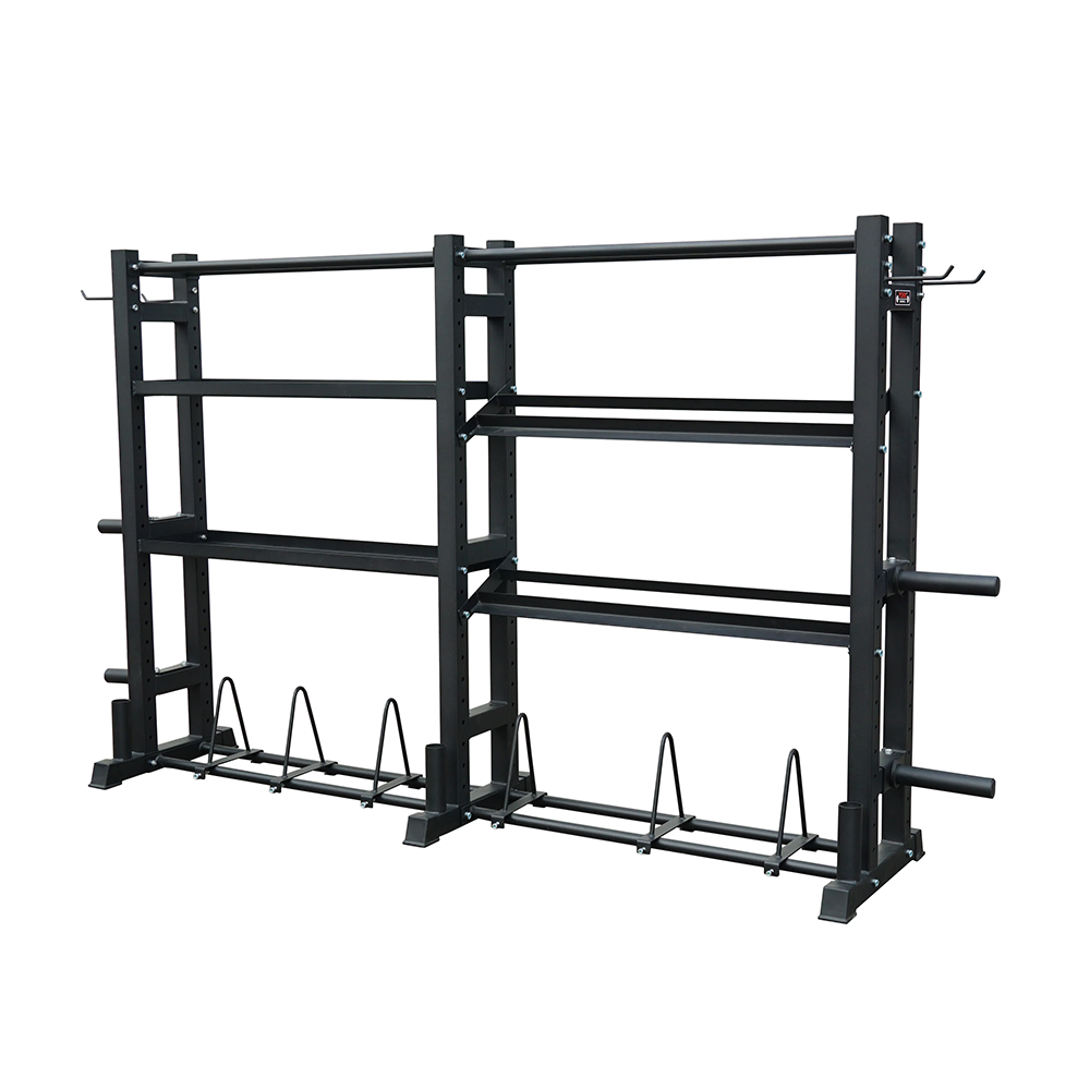 York Barbell 4-Tier Functional Weights & Bar Storage