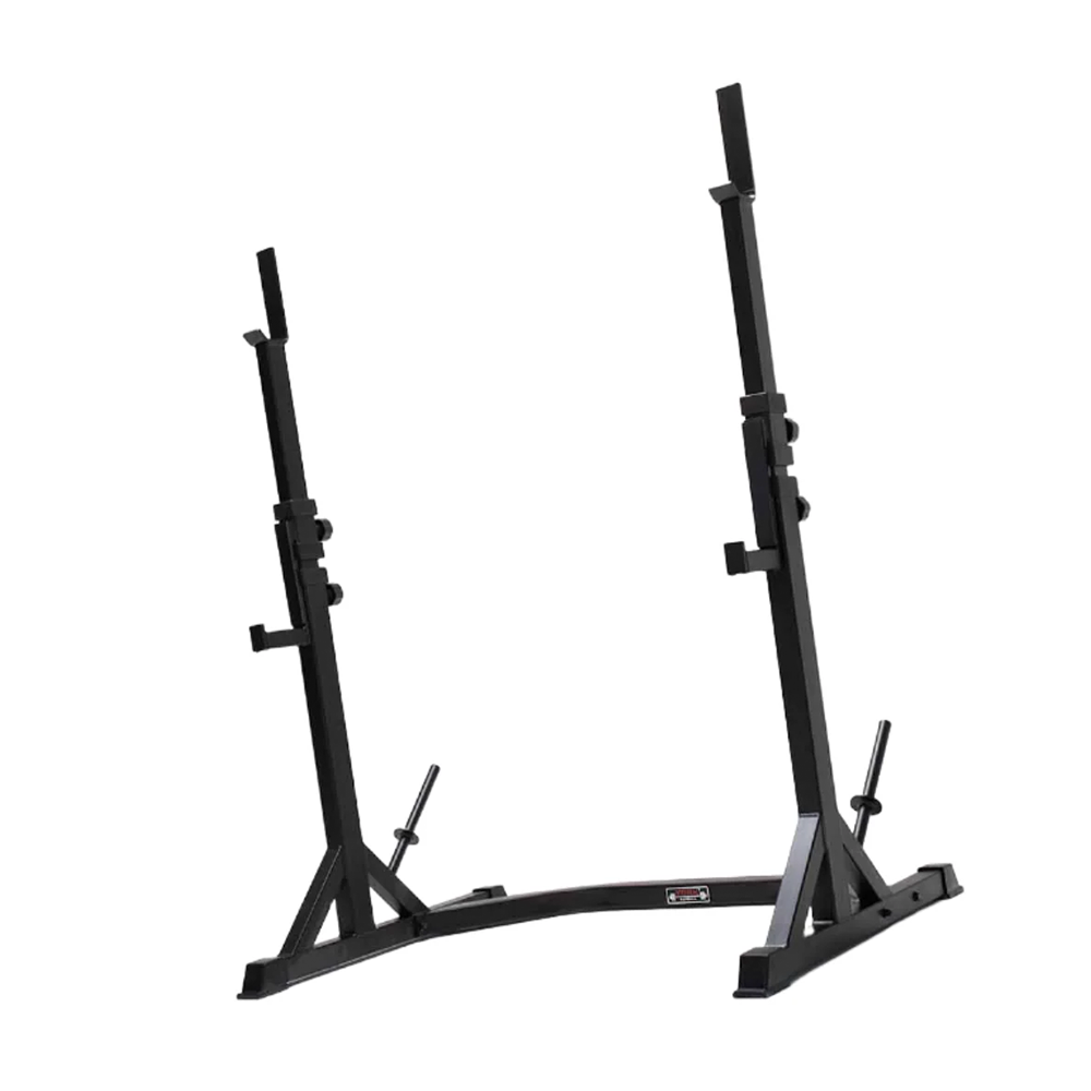 York Barbell C19S Adjustable Olympic Squat Stand slight angle