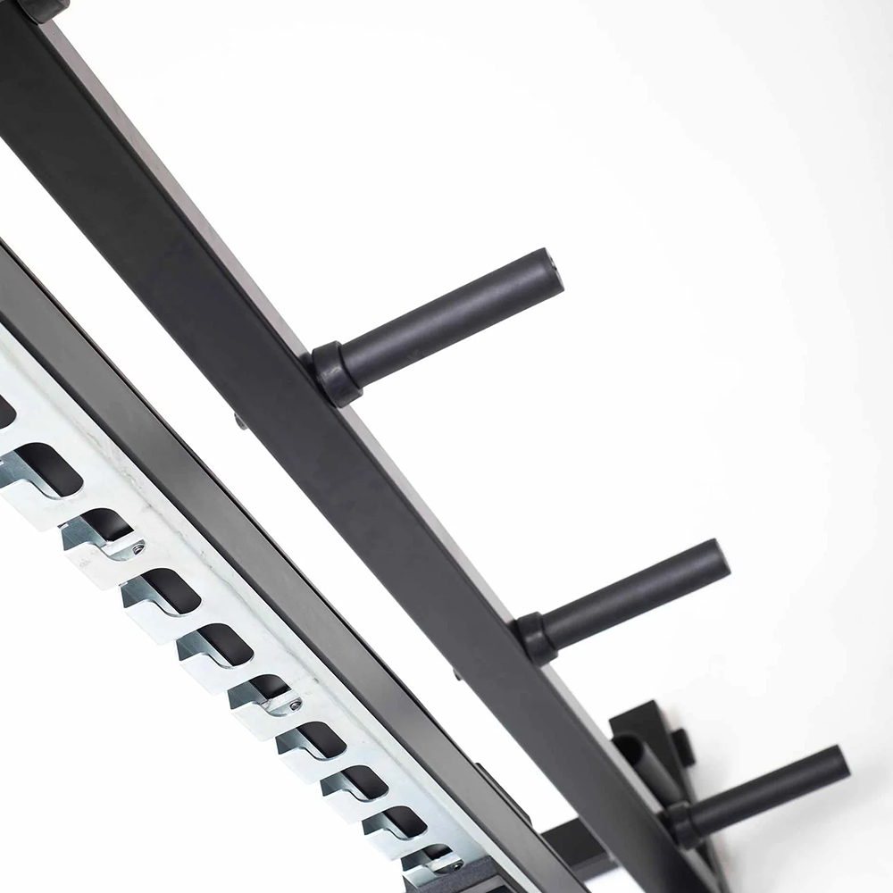York Barbell C32HR Olympic Half Rack with Pull Up Bar and Plate Barb Build Your Fitness