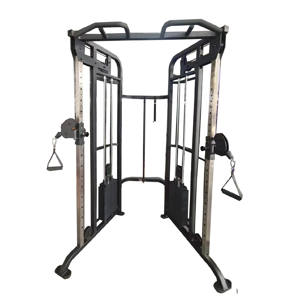 York Barbell functional trainer c32ft 90kg weight stacks front