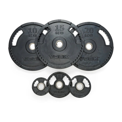 York Barbell G2 Rubber Thin Line Olympic Weight Plates Sets Build Your Fitness