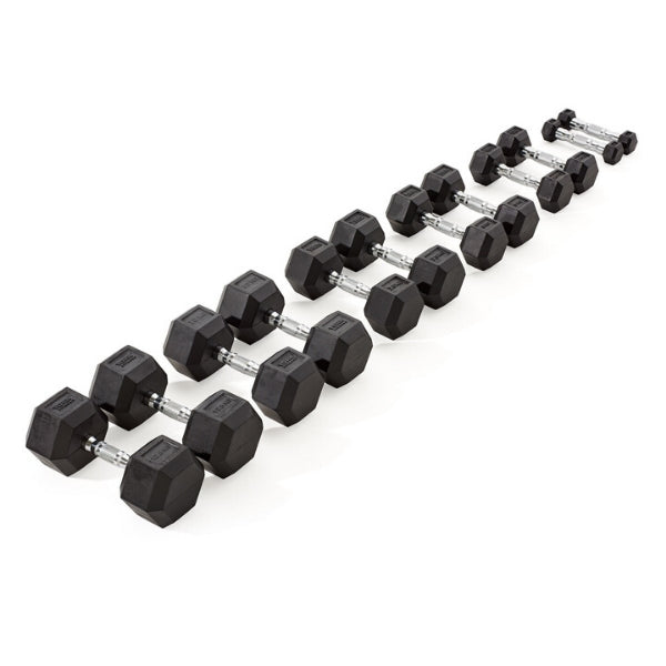 York Barbell Pro-Hex Dumbbell Set | 1-10kg | 10 Pairs