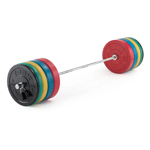 York Barbell Olympic Solid Rubber Coloured Bumper Plates and Sets