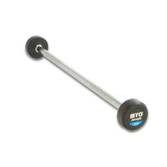MYO Strength Straight Bar Rubber Barbell. 10 KG